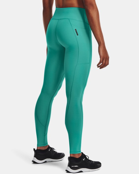 Women's UA RUSH™ No-Slip Waistband Full-Length Leggings, Green, pdpMainDesktop image number 1